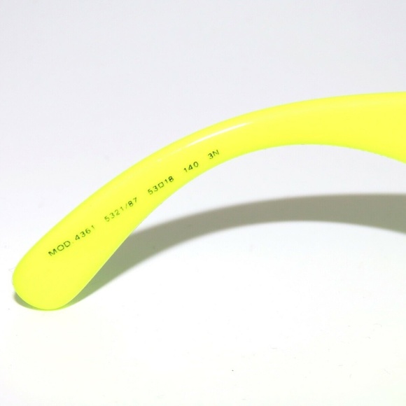 Versace 4361 5321/87 Yellow Fluo Gray Sunglasses Unisex